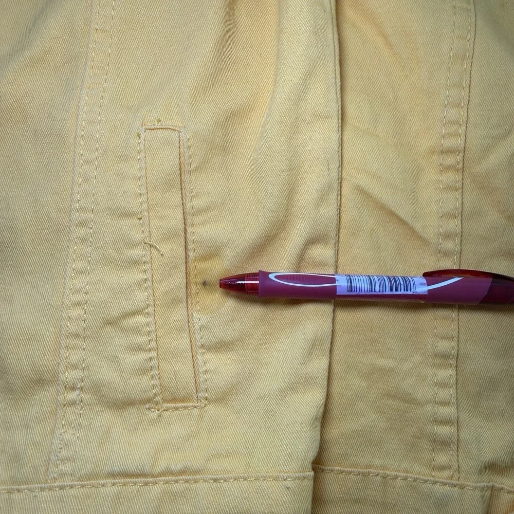 Yellow Graphic Denim Trucker Jacket Studded Streetwear School Ruined My Uff Mens